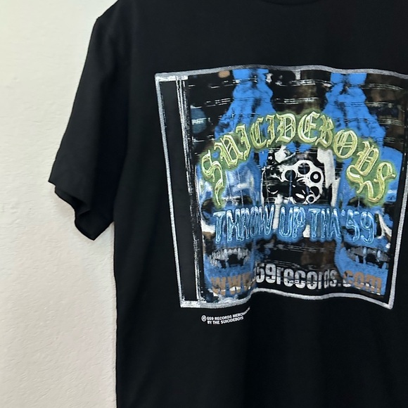 G59 Records Unisex Adult's Short-Sleeved Jewel Case Tee MP7 Black M NWOT, Rare - Picture 4 of 12